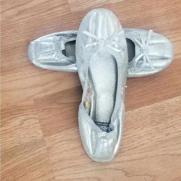 Women's silver flats /Loafers pre-owned - Picture 2 of 13